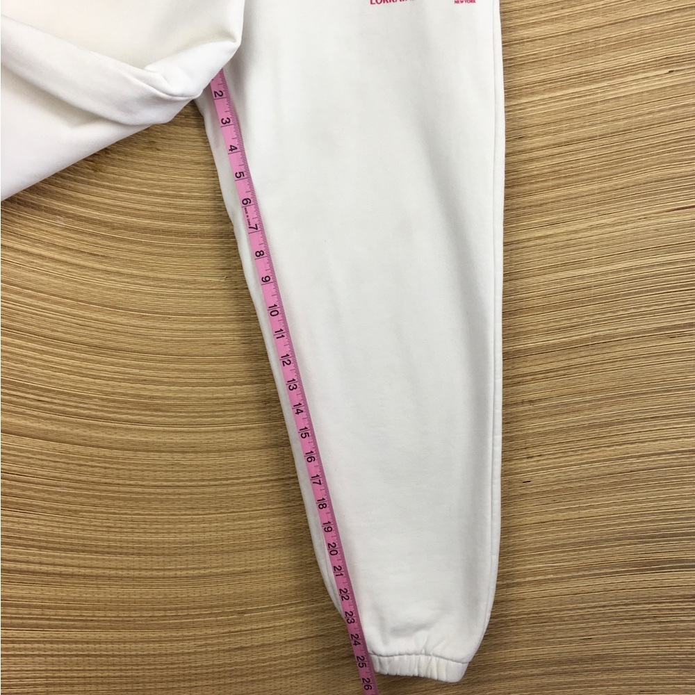 PANGAIA x Lorraine Schwartz Collab Unisex White Sweet Pants Size M - Picture 12 of 12